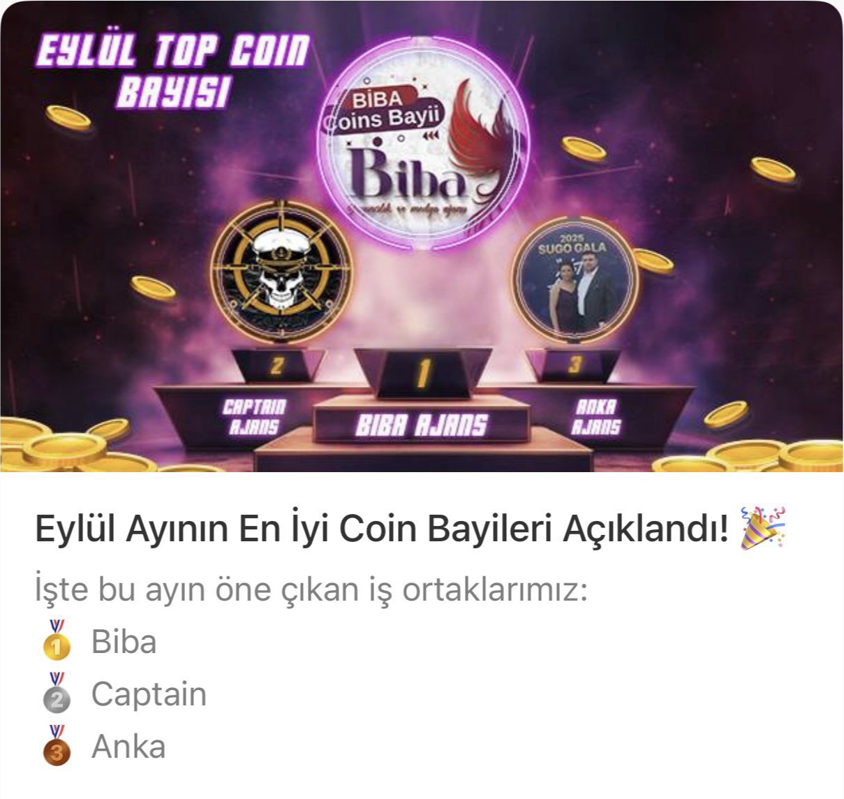 2025 Top 1 Bayilik Sıralaması